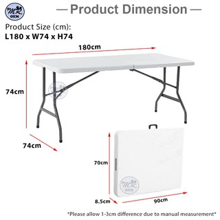 MR OEM 6FT Foldable Banquet Table Event Catering Hall 