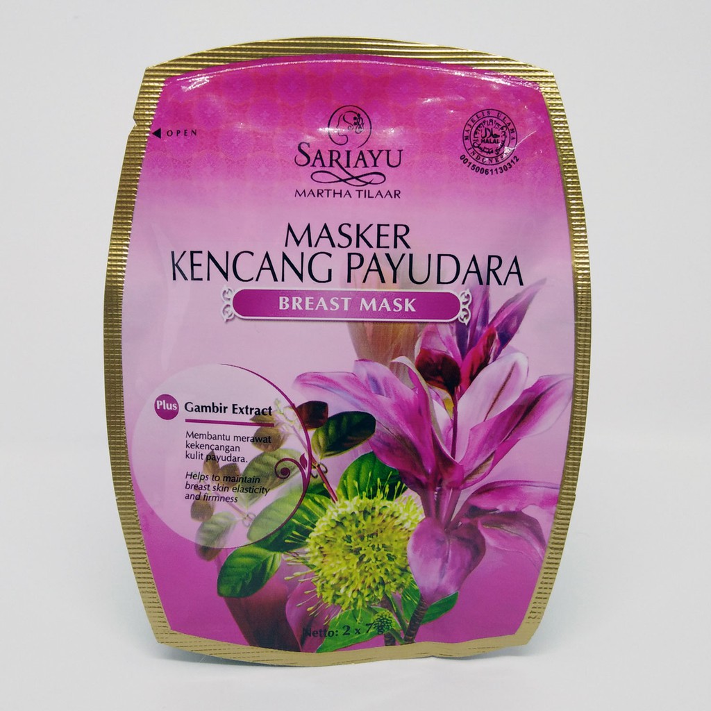 SARIAYU Masker Kencang Payudara Breast Mask 14g Shopee Malaysia