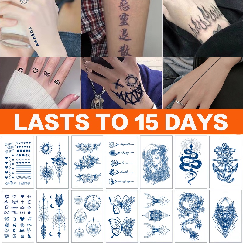 COCO Magic Tattoo】Lasts 15 days ；18cm*11cm；tattoo sticker waterproof long  lasting fake tattoos temporary tattoo semi permanent tattoo | Shopee  Malaysia