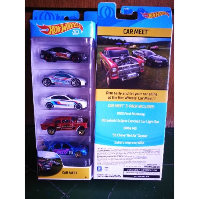 hot wheels 5 pack car meet