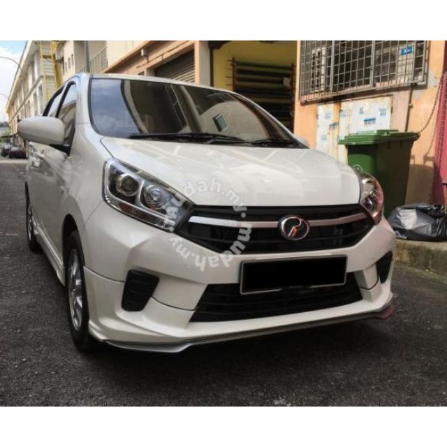 Perodua Axia G 2017 2018 Gear Up Bodykit Full Skirt PU 