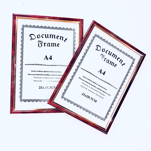 (READY STOCK) A4 Size Document Frame/ Photo Frame/Certificate Frame Shopee Malaysia