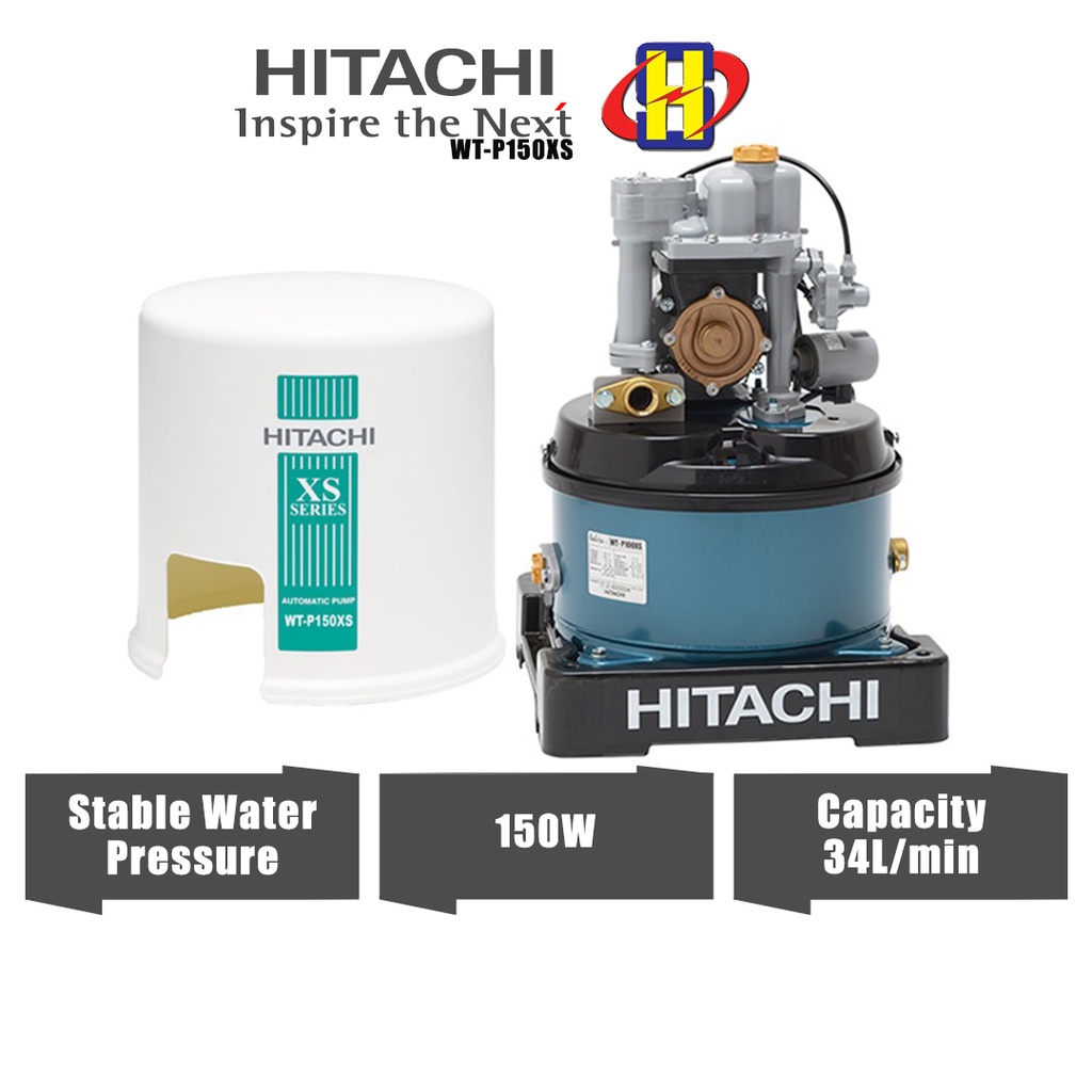 Hitachi Water Pump (150W) Tank Type Shallow Well WTP150XS Shopee