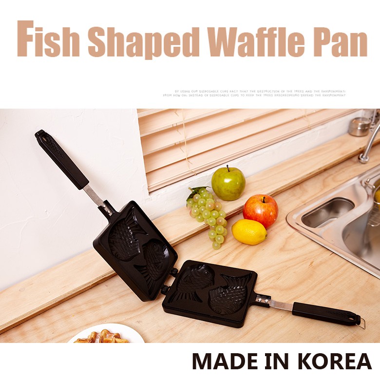 Fish Shaped Waffle Pan/Made in korea/Homemade snacks/Snack Crate High quality