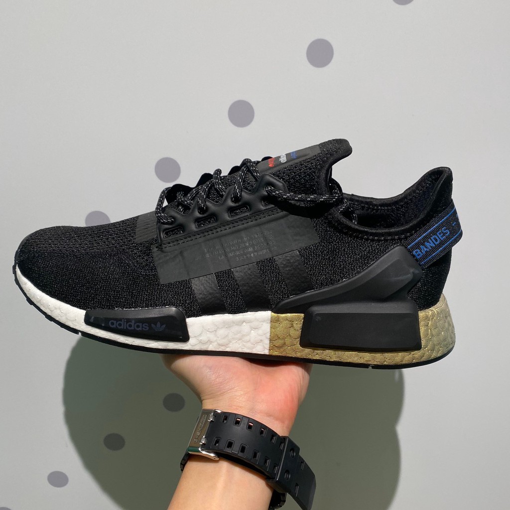Adidas NMD R1 AND Black Shopee Malaysia Letter Wild