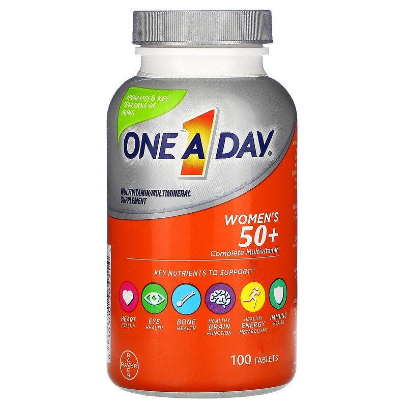 One-A-Day, Women's 50+, Complete Multivitamin, 65 / 100 Tablets