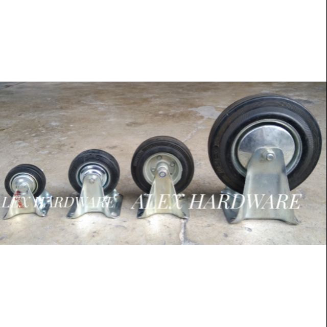 (3"/4"/5"/8") Non Swivel Heavy duty caster wheel casters; kereta tolak trolley Shopee Malaysia