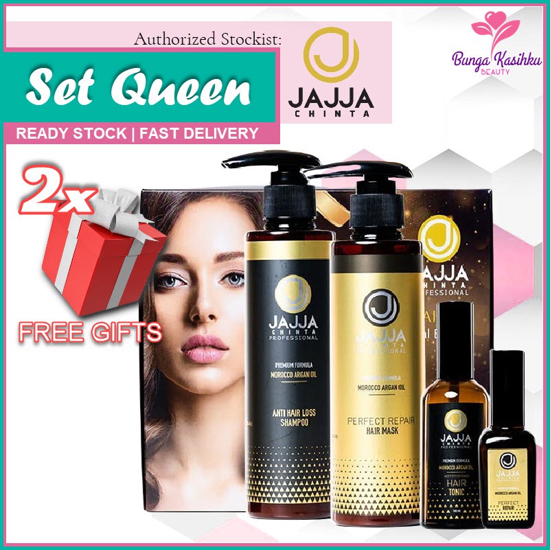 Buy Ready Stock Original Jajja Chinta Hair Care Set Queen Serum Free Gift Rawatan Rambut Rosak Gugur Treatment Seetracker Malaysia