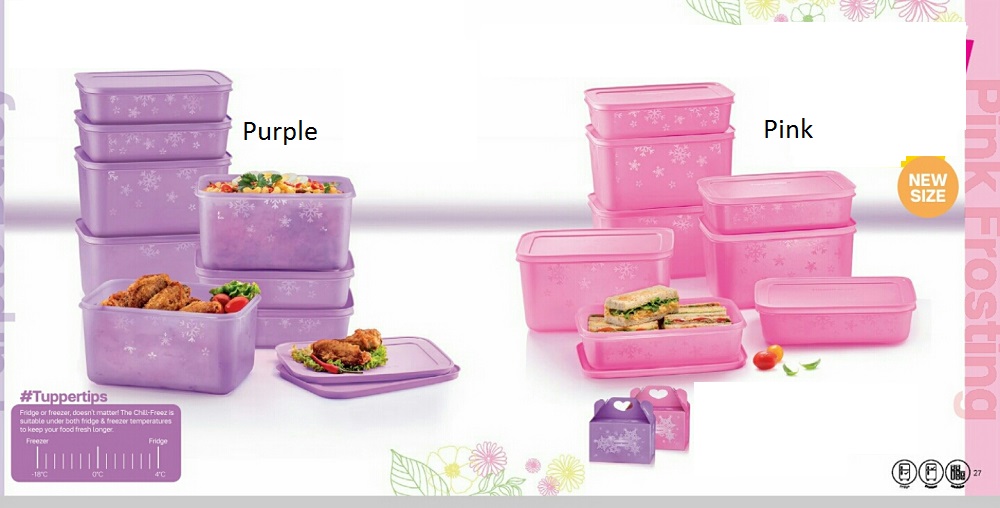 Tupperware Chill-Freez Medium Set (4x1.0L, 4x2.5L)