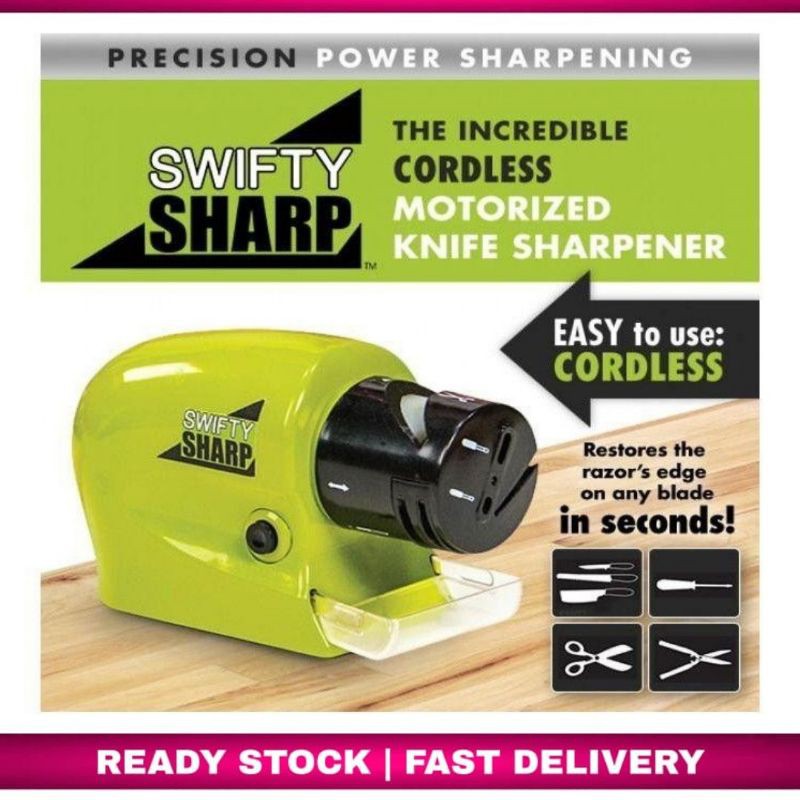 Mesin Pengasah Pisau Elektrik Cepat Tajam Switfty Fast Knife Sharperner