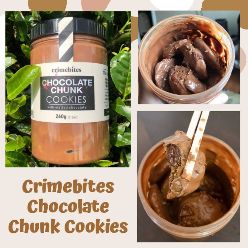 Biskut Coklat Leleh Crime Bites Chocolate Chunk Cookies Shopee Malaysia