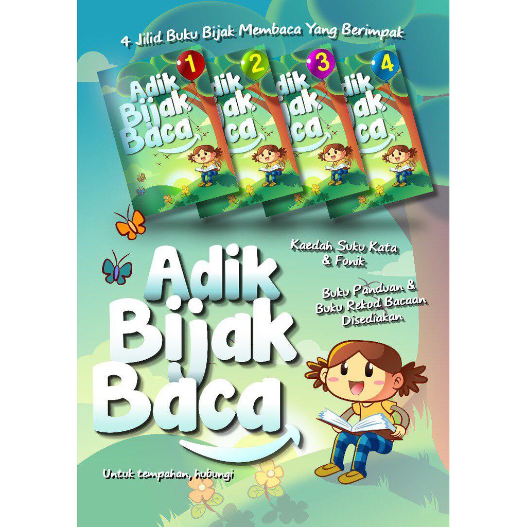 Adik Bijak Baca Kaedah Suku Kata Dan Fonik Ready Stock Shopee Malaysia