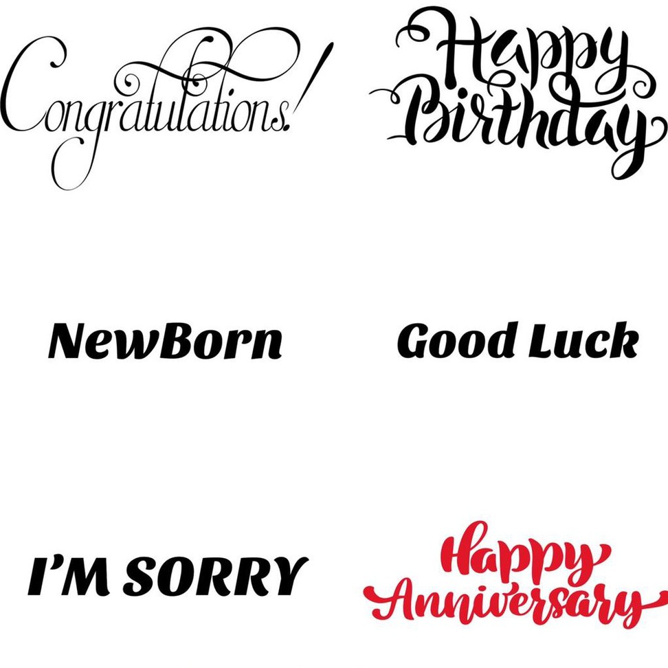 ADD-ON WISH NOTE | HAPPY BIRTHDAY | IM SORRY | GOOD LUCK | New Born | Anniversary | Daily Surprise | Congratulations