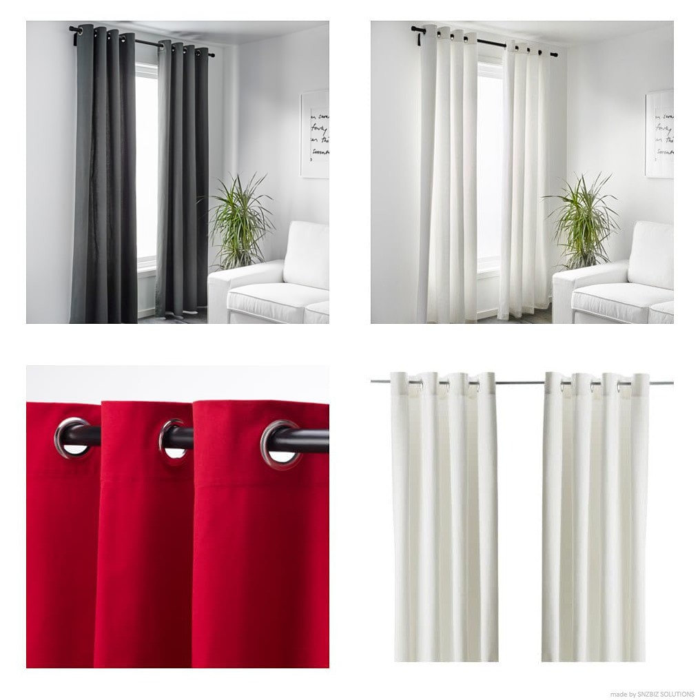 Ikea Merete Room Darkening Curtains 1 Pair Shopee Malaysia
