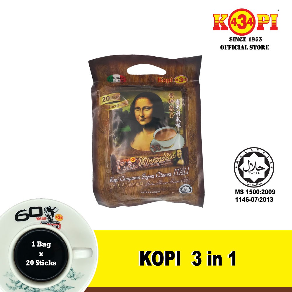  REDUCTION MYR 1 40 Muar Kopi 434 3in1 20 Sachets Exp 11 2022