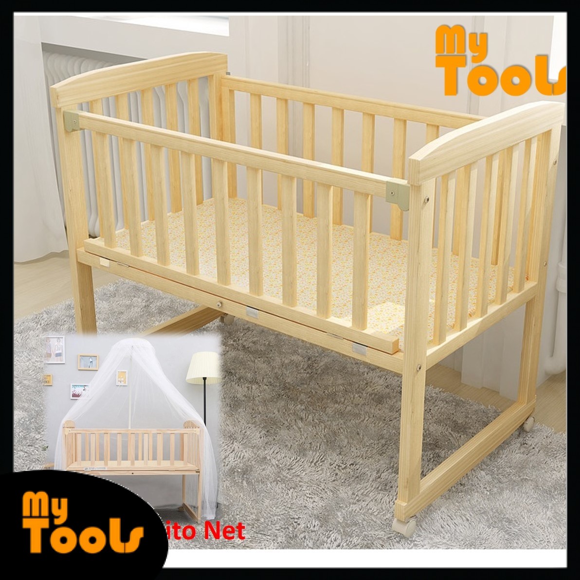 solid wood cradle