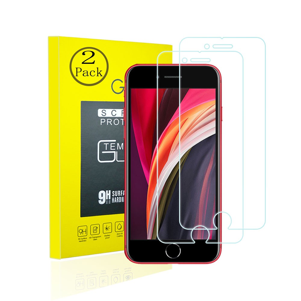 iPhone SE 2020 Screen Protector Tempered Glass Protective film 9H Hardness Bubble Free Screen