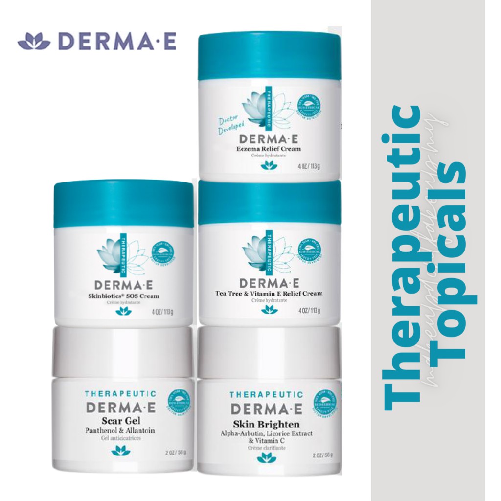 Derma E Therapeutic Topicals Scar Gel / Skinbiotic SOS Cream / Eczema