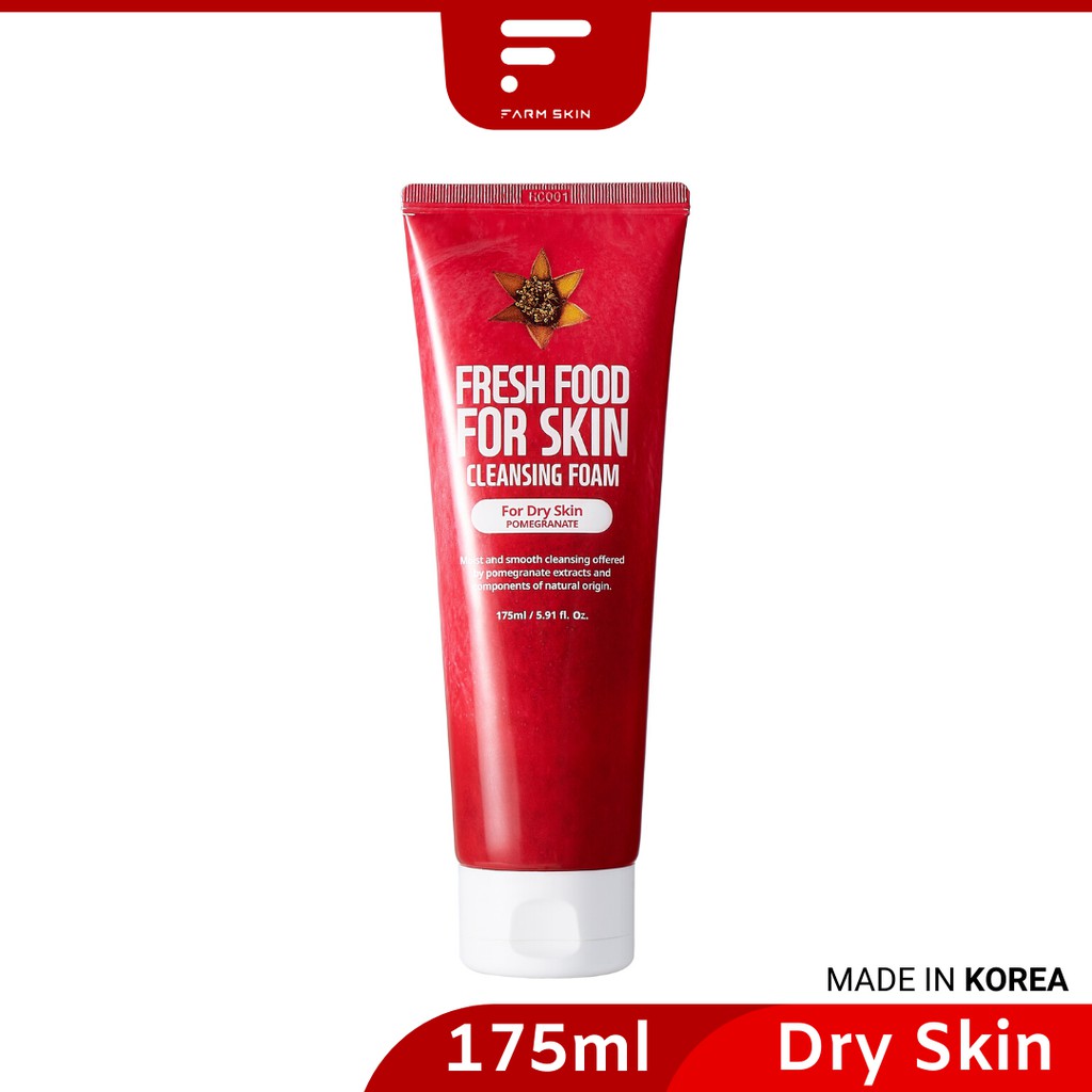 FARMSKIN FRESHFOOD Pomegranate Facial Cleansing Foam - Dry Skin (175ml)