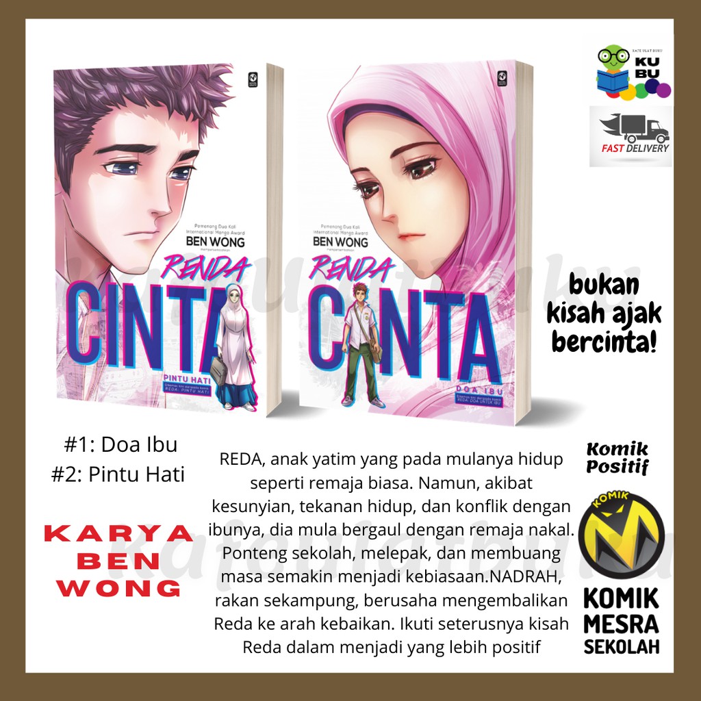 Komik M Renda Cinta Doa Ibu Pintu Hati Komik Pengajaran Positif Remaja Sekolah Shopee Malaysia