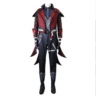 AG Genshin Impact Diluc Cosplay Anime Long Sleeve Jacket Pants ...