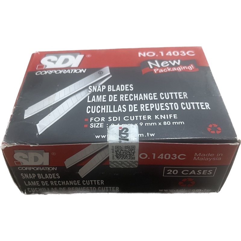 Snap Blade SDI 1403C 1403 Small Cutter Blade Refill Snap Blades 100 pcs