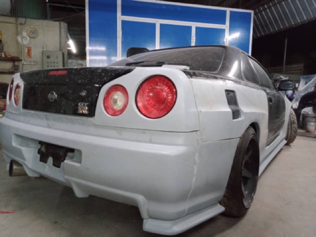 Nissan Skyline Gtr34 R34 Gtr R 34 Ztune Z Tune Bodykit Body Kit Front Rear Bumper Fender Arch Spoiler Side Skirt Cover Shopee Malaysia