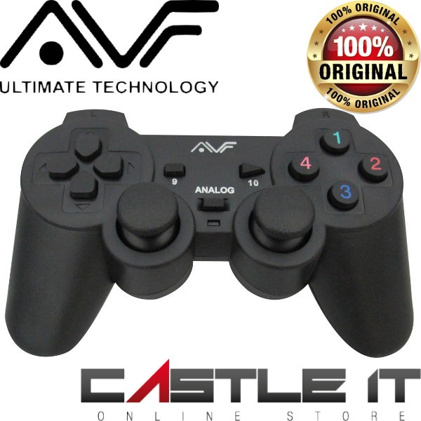 AVF STK2009 USB DOUBLE SHOCK CONTROLLER JOYSTICK DIGITAL & ANALOGUE