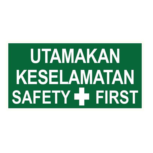 Safety First Sticker Utamakan Keselamatan Sticker 请注意安全贴纸 Sign Sticker Instructions Isyarat Diy Signage Deco Warning Shopee Malaysia