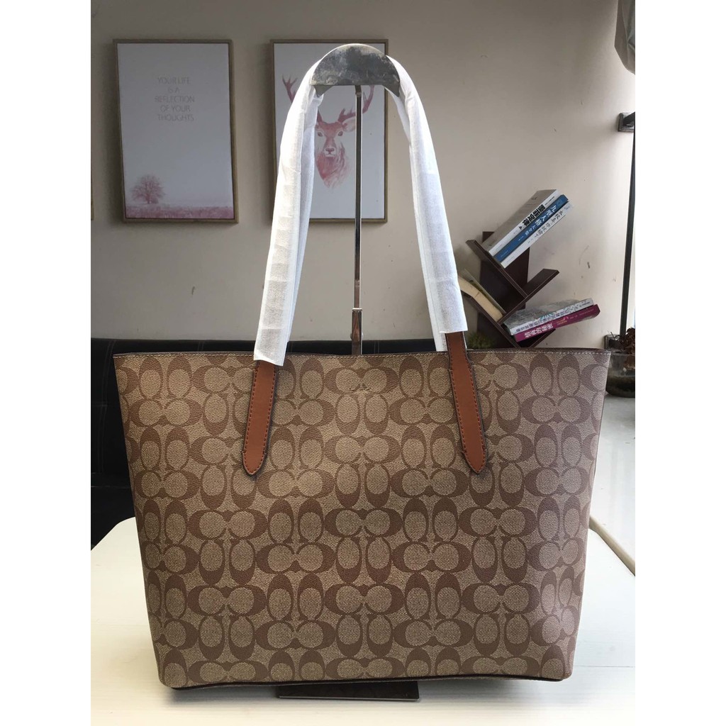 coach signature avenue tote
