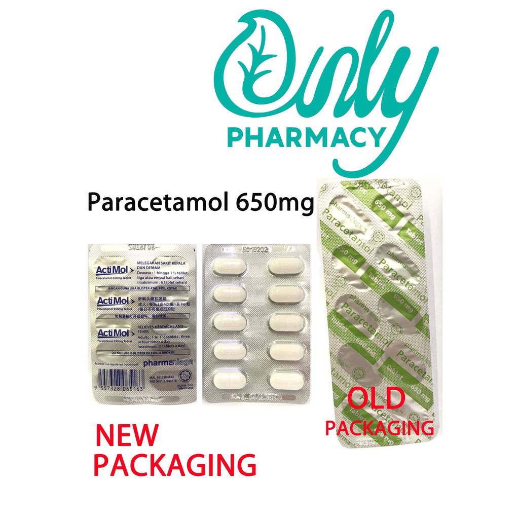 Paracetamol 650mg 10 Tablets Strip