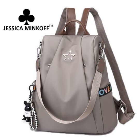 3851 (Jessica Minkoff) New Korean Fashion Multi-Function beg sekolah Women Shoulder Backpack