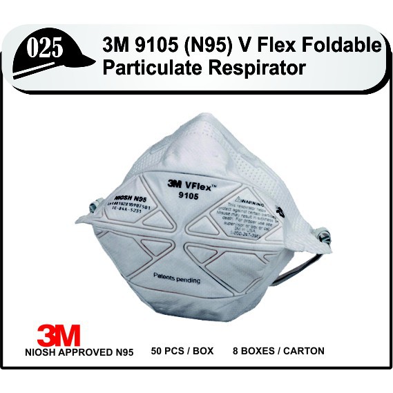 3M Vflex 9105 N95 Particulate Respirator – PBJZH
