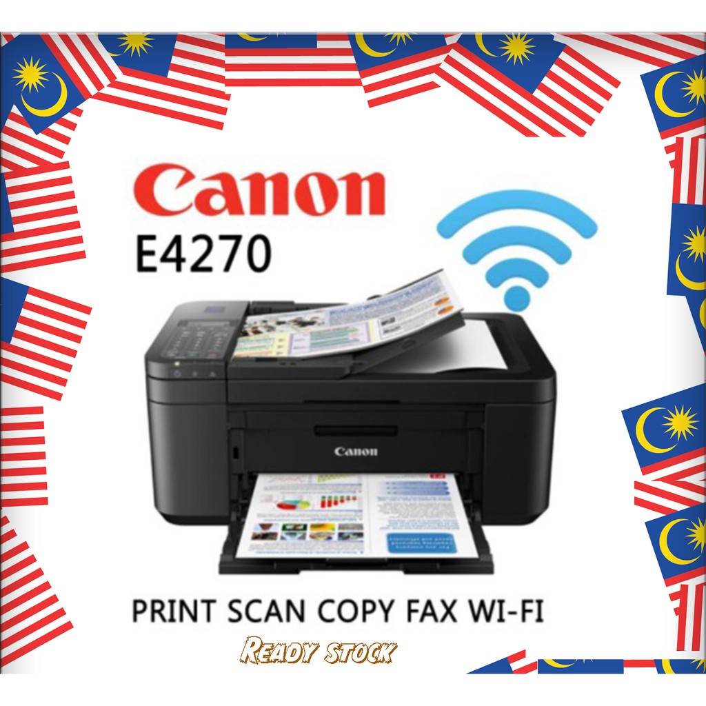 Canon PIXMA E4270 AllInOne WIFI Inkjet Printer COPY PRINT SCAN FAX
