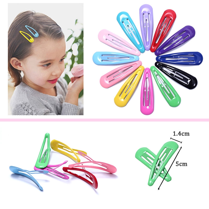 12PCS Boutique Girl Baby Kids Hair Clips Snap Hairpin Grip Barrettes Candy Color