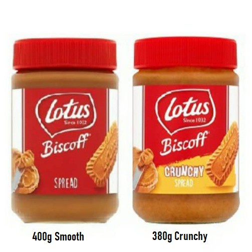 [READY STOCK] LOTUS Biscoff Spread (Smooth) / 400g (Crunchy) /380g ...