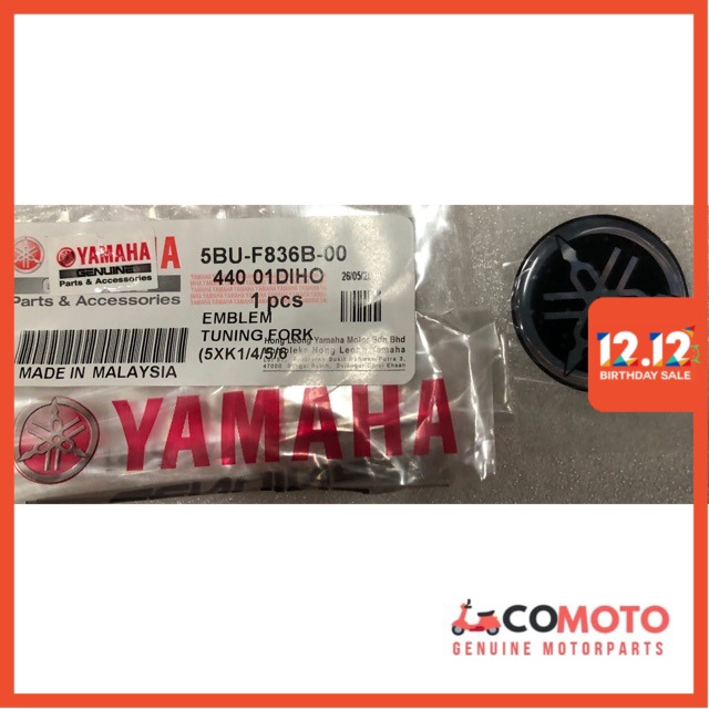 Yamaha Y125 Tuning Fork Mark / Emblem Logo 100 Original Yamaha Genuine