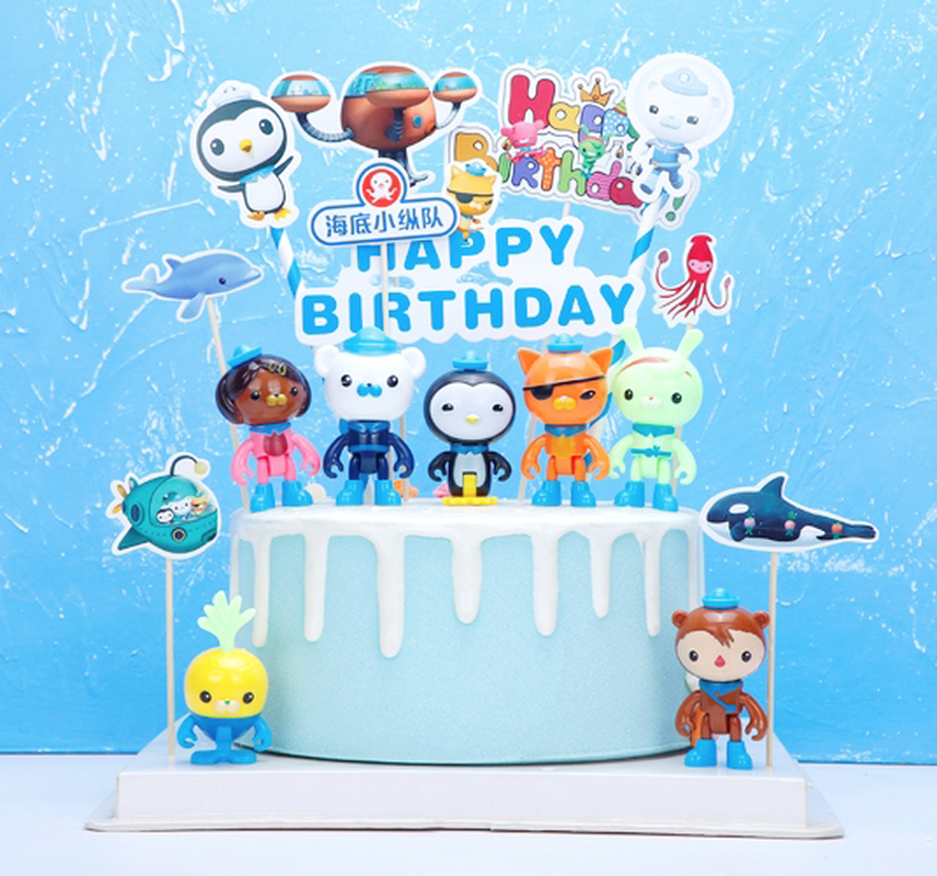Cartoon Cute Anime Birthday Cake Decoration Creative Birthday Party Theme  Card Gift for Children | Shopee Malaysia