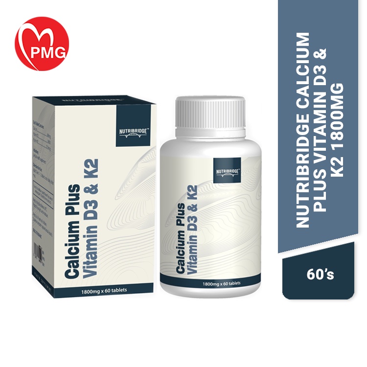 [nutribridge] Calcium Plus Vitamin D3 And K2 Tab 60s Overcome