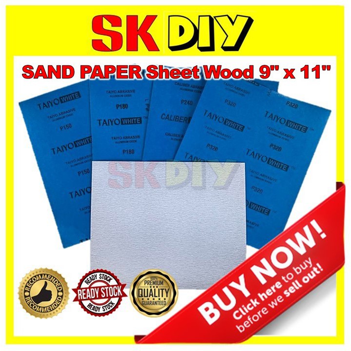 Best Buy Sand Paper Sheet Wood 9 X 11 Kertas Pasir Kayu Harga Kilang Ready Stock Shopee Malaysia