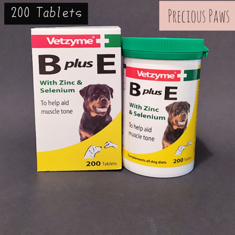 【Ready Stock】VETZYME B Plus E With Zinc & Selenium Dog Multivitamins Supplements for Muscle Tone