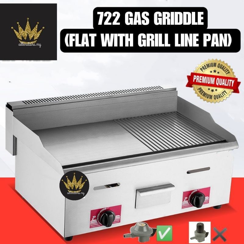 High Quality Commercial Gas Griddle burger stove ikan Bakar grill pan tepayaki