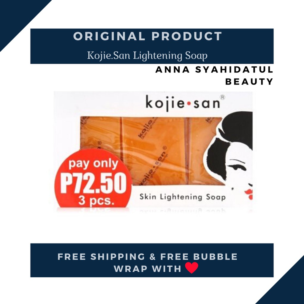 Kojie san soap 65g 3pcs 💯 authentic from Philippines 🇵🇭 | Shopee Malaysia