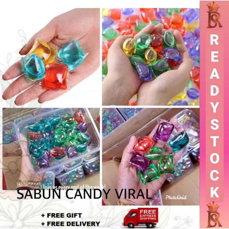  SABUN  BASUH  CANDY VIRAL SABUN  BASUH  WARNA  WARNI  RANDOM 