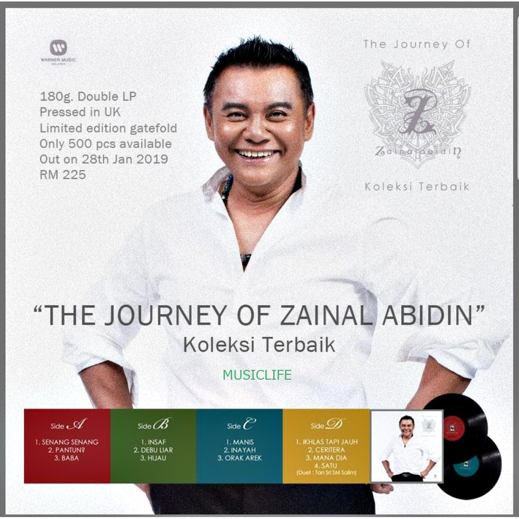 Zainal Abidin -The Journey Of Zainal Abidin ( Vinyl / LP / Piring Hitam ...