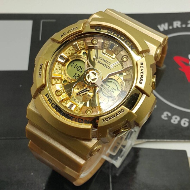 g shock watch gold colour