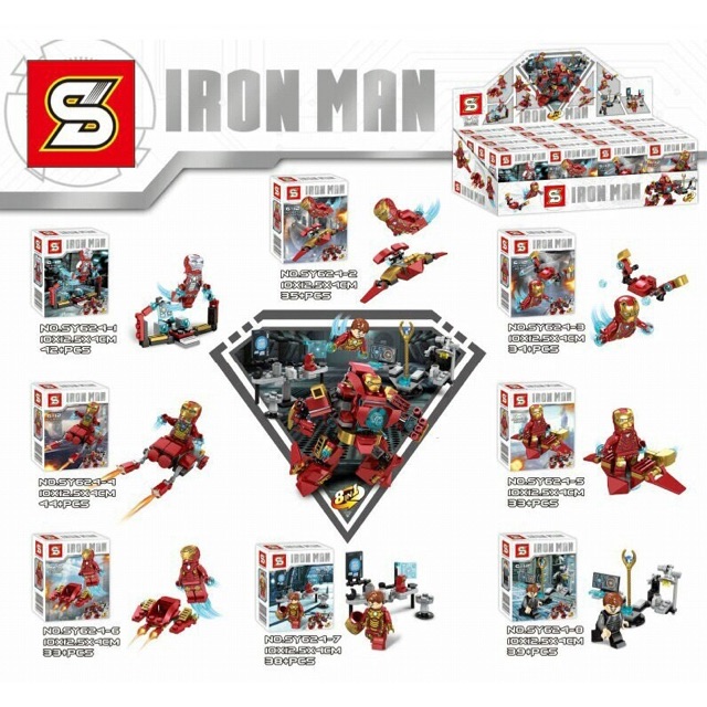 lego iron man 8 in 1