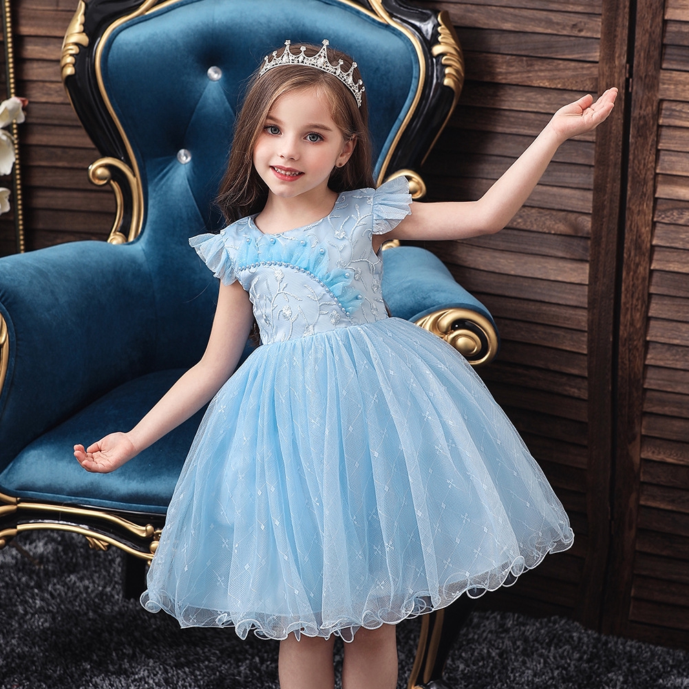 Children Frock Model Designer One Piece Party Wear Summer Kids Baby Girl Birthday Party Dress Shopee Malaysia