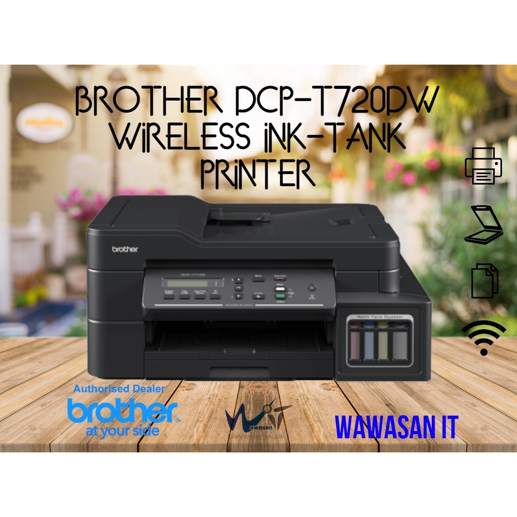 BROTHER DCP T720DW DCPT720DW PRINT SCAN COPY ADF WIFI REFILL TANK