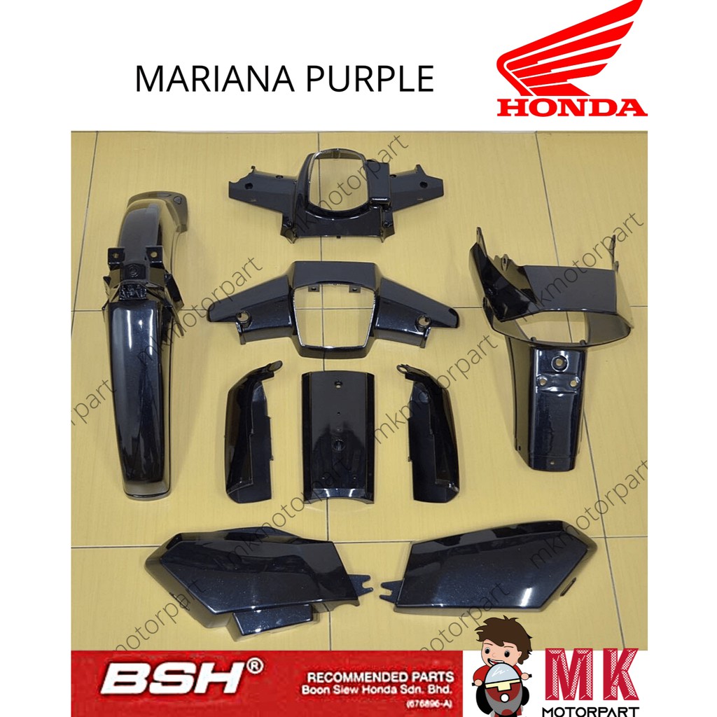 Honda EX5 Dream 2 Original BSH Body Cover Set MARIANA PURPLE